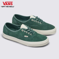 【VANS 官方旗艦】Authentic 男女款綠色滑板鞋
