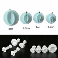 Plunger oval cutter fondant oval cetakan fondant bentuk oval