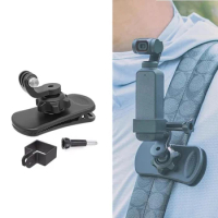 OSMO Gimbal Backpack Clip Kit Adapter Clip 360 Degree Rotate Holder Sports Shoot for DJI Pocket 1 2 Pocket 3 Camera Accessories