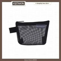 KOTAKIN Dompet Koin Kartu Uang Wanita Mini Kecil Jaring Pouch Card Holder Ritsleting Transparan Hita