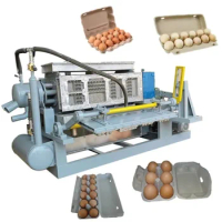 Fully Automatic Egg Tray Machine Egg Dish Carton Production Line Equipment Cheap Price Small Business Egg Tray Making Machine