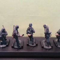 super mini pvc figure 1:72 German World War II Soldiers Painted 5-Man Group