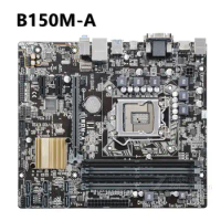 Desktop Motherboard For B150M-A Core i7/i5/i3 LGA 1151 DDR4 DDR4 2133MHz VGA DVI PCI-E 3.0 Intel B150 Gaming Placa-Mãe 1151