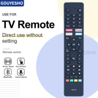New Voice Remote Control For JVC RM-C2131 LT-32N3115A11 Smart 4K UHD LED Android TV