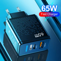 65W Fast Charging Charger USB PD Muti Plugs Mobile Phone Quick Charging Type C Wall Adatper for iPhone Xiaomi Samsung Universal