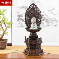 實木加高蓮花觀音菩薩供佛供奉底座佛龕神像須彌座蓮花臺佛像托架