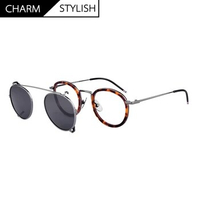 Thom Brand Designer Glasses Frame Men Vintage TB710 Myopia Spectacle Women Eyeglasses Polarized With Clip Sunglasses Eyewear