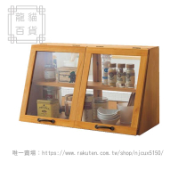 日式純實木廚房收納櫃碗櫃調料櫃小型餐邊櫃餐桌整理櫃玻璃儲物櫃