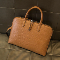 2025    Computer Handbags For Men Women Office Handbag Leather Shoulder Bag Woman Business Laptop Br