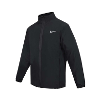 NIKE 男運動外套-DRI-FIT 休閒 連帽外套 保暖 上衣 FB7500-010 黑銀