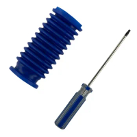 Practical Roller Suction Hose Vacuum Cleaner Spare Parts Vacuum Cleaner Accessories Blue House Replacement Screwdriver