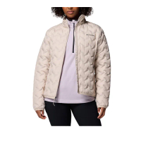 【Columbia 哥倫比亞】女款-保暖防潑羽絨外套-Delta Ridge™-淺卡其(UWR51730HI/JF)