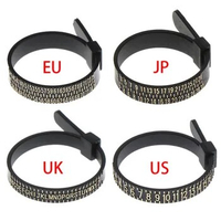 Ring Size Measurement Belt Finger Size Measurement Instrument for Men and Women in UK/USA/EU
