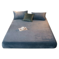南極人珊瑚絨床笠床罩加厚單件牛奶絨床墊保護套全包固定防塵床單