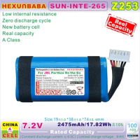 SUN-INTE-265 7.2V 2475mAh 17.82Wh / 3400mAh 24.48Wh Polymer Li-Ion Battery For JBL Partybox On the Go On-The-Go [Z253] [Z254]