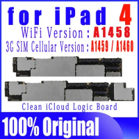 A1458 A1459 or A1460 Original Free iCloud For ipad 4 Motherboard Full Chips,Original No ID Account For ipad 4 Logic Board