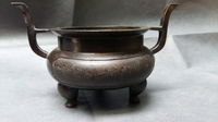 銅香爐 仿古純銅香爐 古玩熱賣 雜項收藏 鑄造工藝品