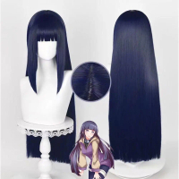 Tóc Giả Hóa Trang, Nhân Vật Naruto Hinata, Tóc Thẳng, Với Da Đầu Như Thật, Màu Xanh Dương Và Đen, Hó
