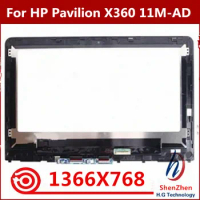 100% TEST WELL 11.6" HD Display Digitizer Assembly For HP Pavilion X360 11M-AD 11M-AD013DX 11M-AD113DX Touch Screen Replacement