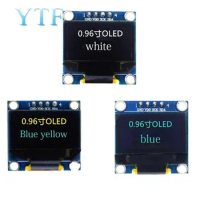 0.96 inch IIC Serial Yellow Blue White OLED Display Module 128X64 I2C SSD1306 12864 LCD GND VCC SCL SDA 0.96" for