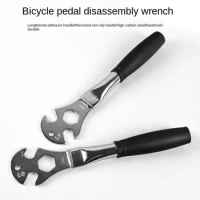 Bicycle Pedal Wrench Extra Long Handle MTB Road Mountain Bike Pedals Install Remover Removal Replace Repair Tool Spanner 15mm