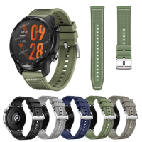 22mm Nylon Silicone Band For TicWatch Pro 3 Ultr Sport Wristband Strap For Ticwatch Pro 3 LTE/2020/2019/GTX/E2/S2 Accessories