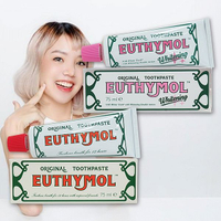英國 EUTHYMOL 原味／潔白牙膏(75ml) 款式可選【小三美日】 DS025398 刷牙 牙刷 牙齒清潔 toothpaste