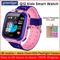 New Q12 2G Kids Smart Phone Watch LBS Location SOS Call Remote Call Back Game Camera Children Smartwatch Student Clock Gifts