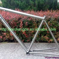 2016 hot sale! Titanium road bike frame 700C china titanium touring bike frame cheaper XACD bicycle road frameset