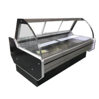 Hot selling fish and meat display chiller and freezer and refrigerator showcase for supermarket low price