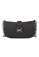 MICHAEL KORS Michael Kors CARMEN SM Cow leather small women's one shoulder handbag 35H3SNMC0L BLACK