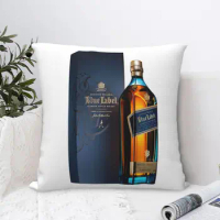 Johnny Walker Blue Label Whisky P-219 Pillow Cover Alcoholic Liquor Pillow Case For Home Decoration Cushion Cover Pillowcases