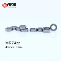 MR74ZZ ABEC-1 (100PCS) 4X7X2.5mm Miniature Ball Bearings L-740ZZ