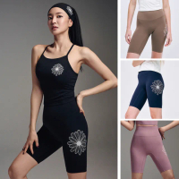 【MARDI MERCREDI】束身短褲 多色 經典小雛菊 白花 ULTIMATE COMFORT BIKER LEGGINGS THEFLOWER
