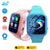 2023 4G Children's Smart Watch GPS Track Video Call Camera SOS Waterproof Display Location LBS Tracker Smart Watch Smartwatches