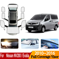 Car Full Coverage Sunshades For Nissan NV200 Accessories Evalia Vanette 2010~2016 Sunscreen Window Sunshade Covers Accessories