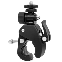 DSLR Camera Super Clamp Holder w/ Ball Head Mount Hot Shoe Adapter For Gopro/Camera Light/Monitor Attachment Tripod Accessories