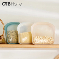 【OTB HOME】3D鉑金矽膠保鮮袋800ml 3入組 三色任選(副食品儲存袋 料理袋 可隔水加熱 可機洗)