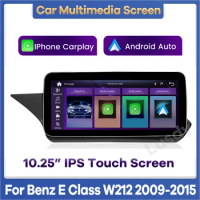 10.25" Wireless Apple CarPlay Android Auto Car Multimedia Screen for Mercedes Benz E Class W212 2009-2015 Head Unit Video