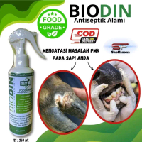 BIODIN 250 ML OBAT SCABIES, PMK DAN LUKA UNTUK SAPI ATAU KAMBING