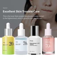 Korean Anua Heartleaf Anti-aging Essence Moisturizing Toner Emulsion Fade Fine Lines Deep Cleaning Facial Cleanser Skin Care Set