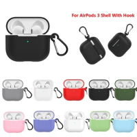 Silicone Earphone Cases For Apple Airpods Earphones Accessories Protective Case for airpods Air Pods 3 Case With Hooks