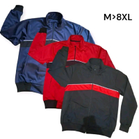 jaket tractop adem setrip tengah. jaket olahraga