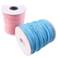 1.5mm Wax Beading Cord sky blue/pink Waxed String Bracelet Necklace Jewelry Handicraft Tool for Making and Macrame Supplies DIY