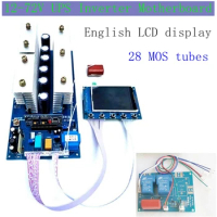 Inverter Board Pure Sine Wave UPS automatic switch 24V -72V Power Frequency Inverter 28-tubes LCD screen digital English display