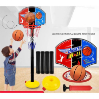 Easy.P.S_Early Learning Kids Basketball Game with Adjustable Height - Portable Basketball Hoop and S