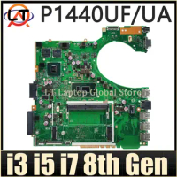 Mainboard For ASUS P1440UF P1440UA P1440 P1440U Laptop Motherboard I3 I5 I7 8th Gen CPU 4GB-RAM 940MX/V2G UMA