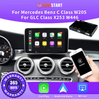 NAVISTART for Mercedes Benz C Class W205 GLC Class X253 W446 Wireless CarPlay Android Auto Module Video Mirror Link