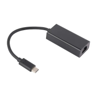 Penyesuai Lan Rangkaian Gigabit USB-C, Kelajuan Tinggi, 100 / 1000m, USB 3.1 Jenis C, Untuk Lelaki, 