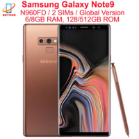 Samsung Galaxy Note9 Note 9 Duos N960FD Dual Sim 128/512GB ROM 6/8GB RAM LTE Octa Core 6.4" NFC Exynos Original Cell Phone